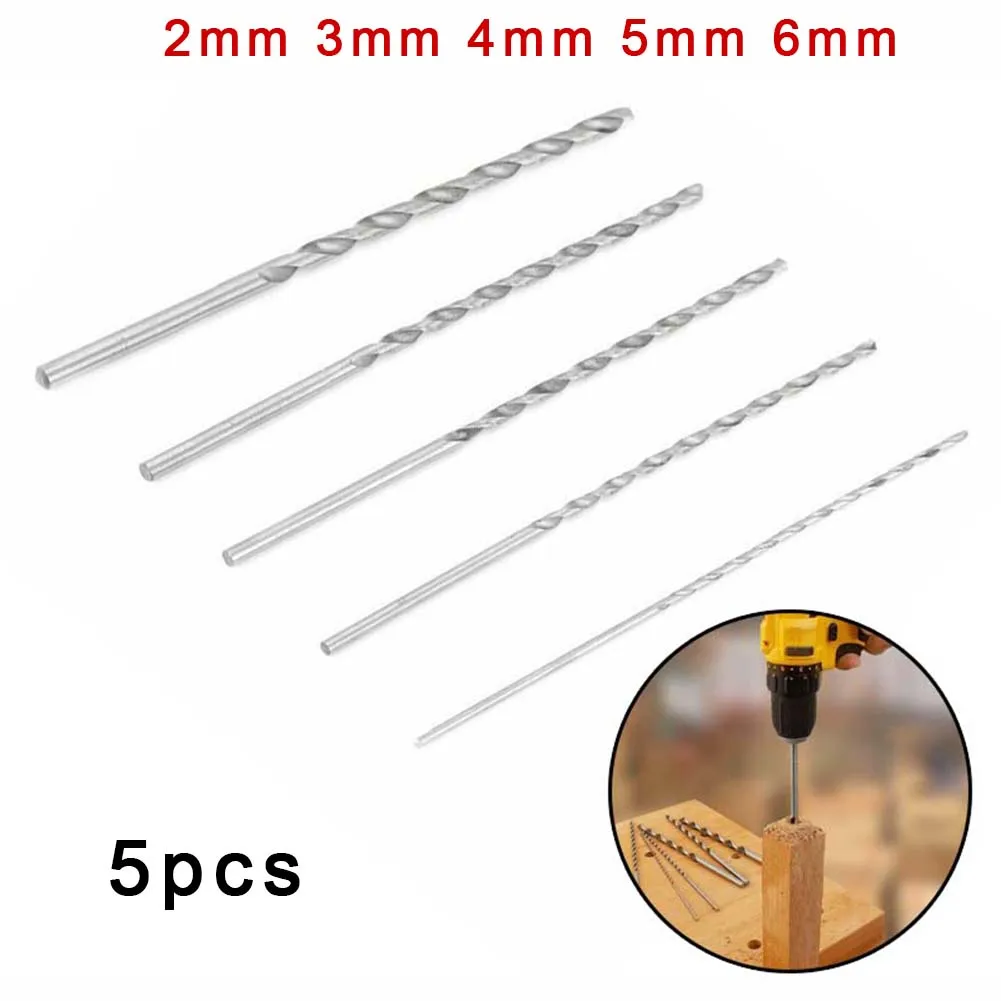 5 шт. 2/3/4/5/6mm HSS 160 мм долпонительные Удлиненные сверла набор пилы кольцевая пила