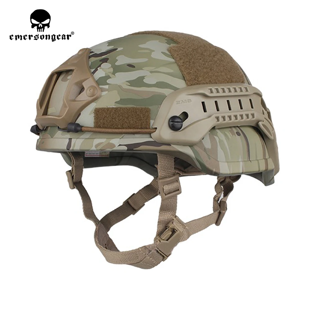 Emersongear Tactical Helmet ACH MICH 2002 Protective Gear Headwear Special Action Version Airsoft  Military Hunting Sport ABS