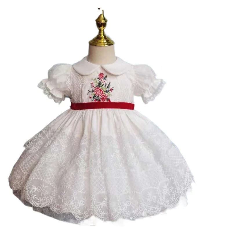 Летнее платье для маленьких девочек платья с цветами Детские вечевечерние НКИ и