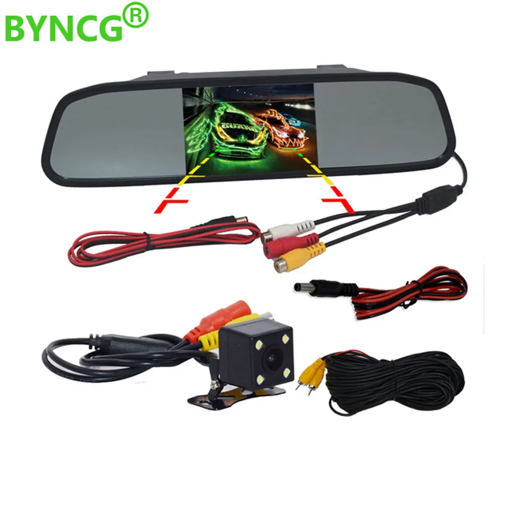 Автомобильный HD видео автомобильный монитор парковки LED Ночное Видение заднего
