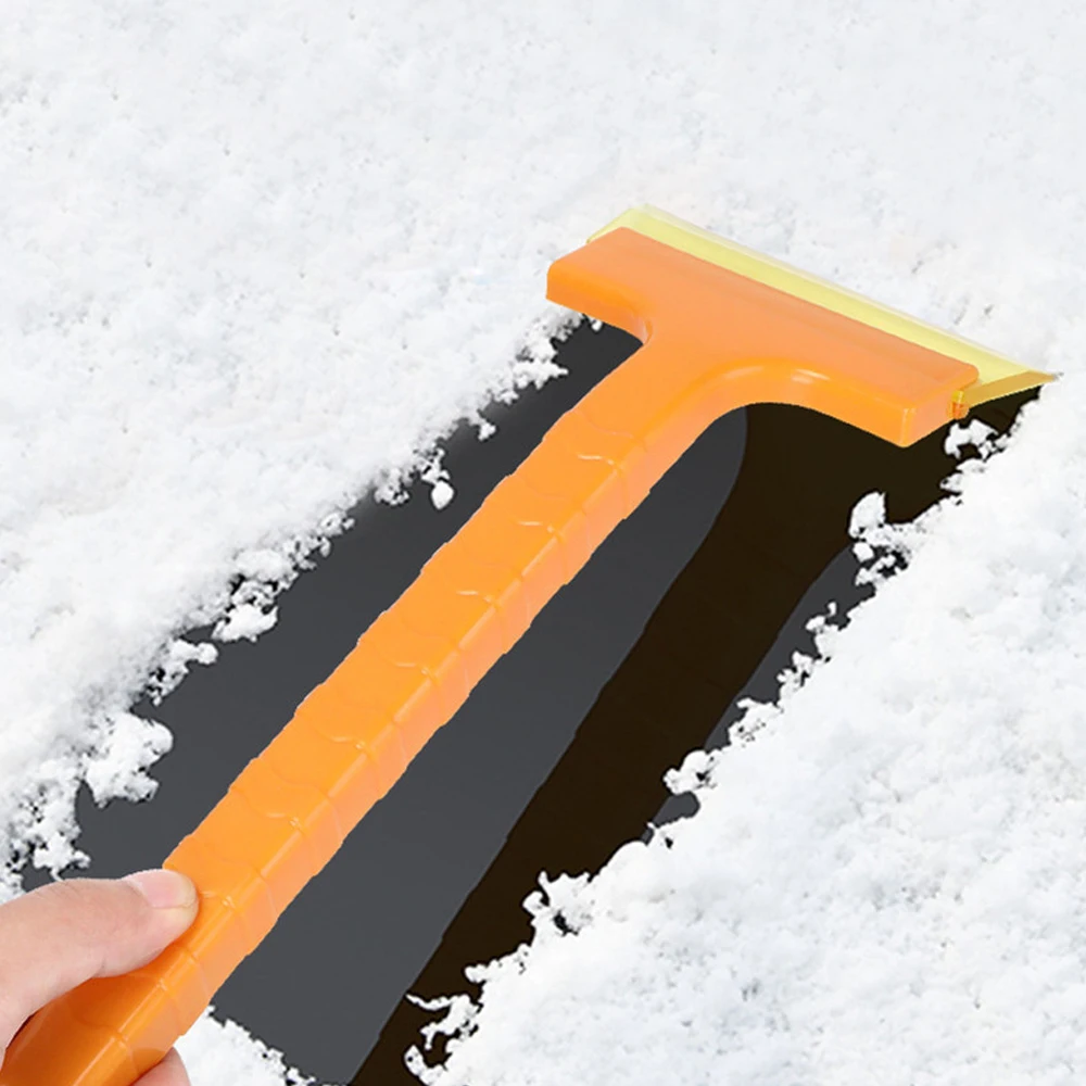 Скребок для льда с длинной ручкой резиновый Снежный скребок окон ракель воды в