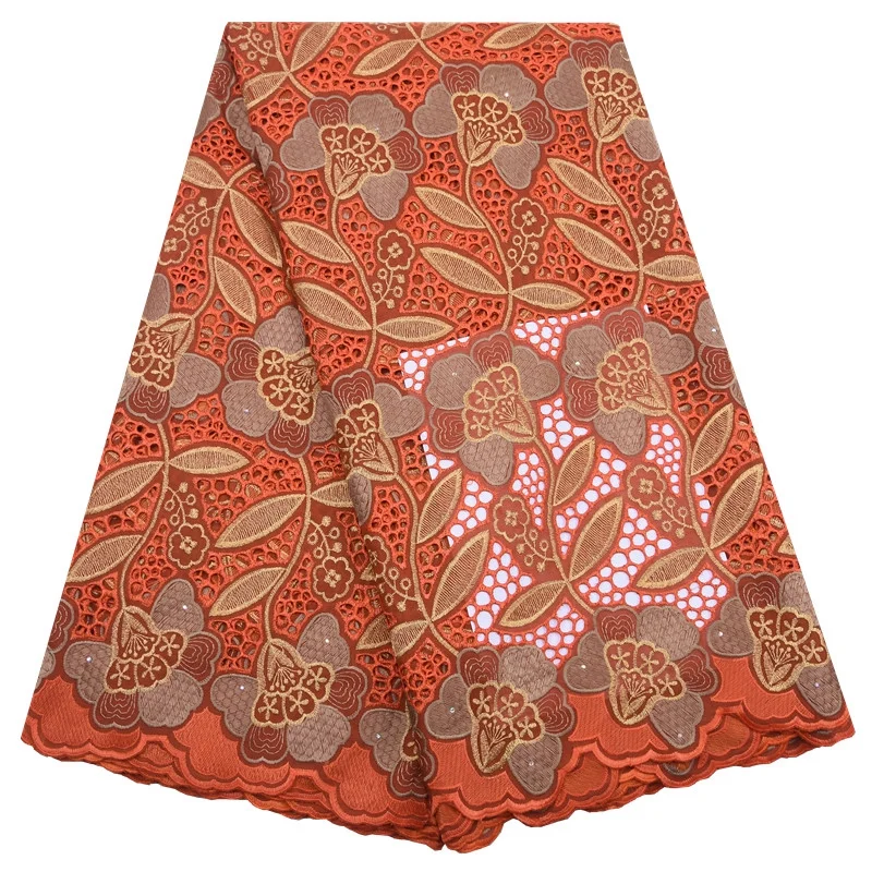 

HaoLin African Lace Fabric Swiss Voile Lace High Quality Nigerian Lace Fabrics For African Wedding Party Tissu African Broderie