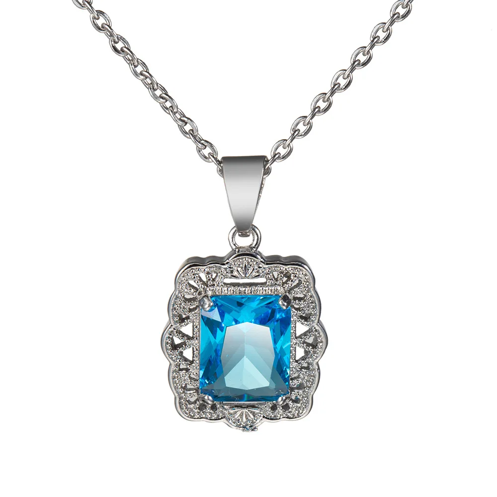 

2021 European And American Fashion Hot-selling Popular Zircon Necklace New Zircon Clavicle Chain Ladies Necklace