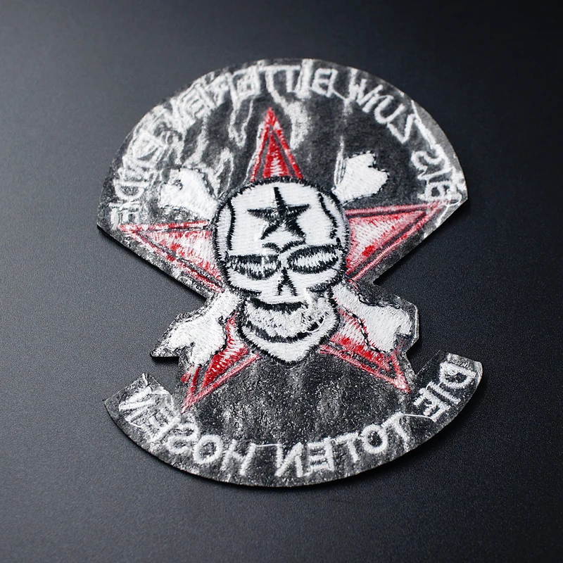 SKULL (Size:8.5x10.5cm) Patch Badges Embroidered Applique Sewing Clothes Stickers Garment Apparel Accessories | Дом и сад