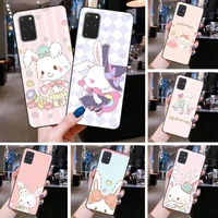 dabieshu cute rabbit wish me mell coque shell phone case for samsung s20 plus ultra s6 s7 edge s8 s9 plus s10 5g lite 2020