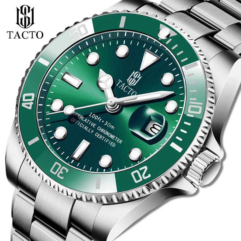 Новые поступления 2021 Роскошные мужские часы TACTO спортивные наручные для дайвинга