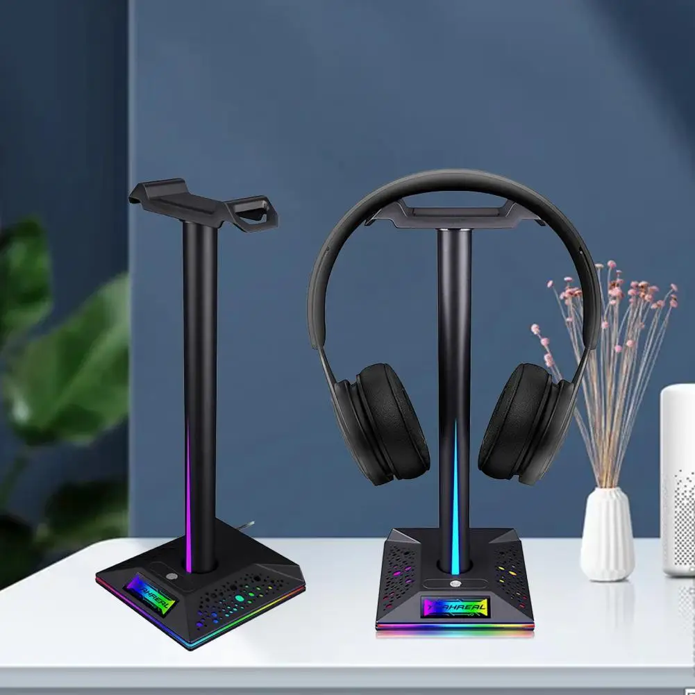 

Headset Holder Stable Base Black Solid Placement Stable Base E-sports Earphone Holding Stand Headphone Stand for Gaming