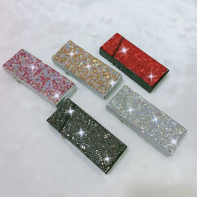 

Shiny Cigarette Case Mini Storage Box Organizer Holder Exquisite Portable Container Cute Girly Smoking Case Dropship Suppliers