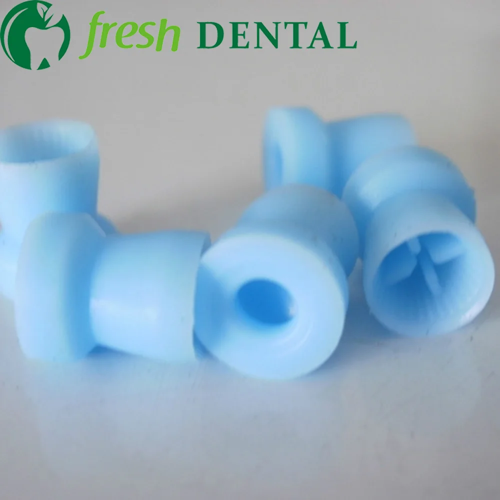 1000PCS Dental Polishing Cup Blue button (snap-on) Soft Prophy Rubber Cup Dentist Prophylaxis TPE Cup PC320