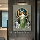 Настенные постеры с изображением таинственной Луны, богини, Геката, принты на холсте, современный стиль, художественный декор для гостиной, спальни, принты для украшения дома