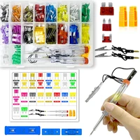 306 pieces of car fuse sorting kit with 2 car fuse testers and 2 fuse pullers mediumsmallmini car fuses suitable for cars