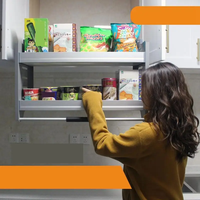 Подвесная кухонная стойка из нержавеющей стали кухонный шкаф корзина для