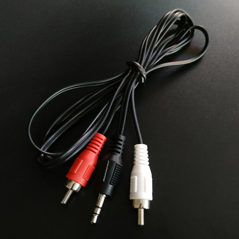 1 2 м 3 9 футов 5 мм штекер к двойному RCA штекерному кабелю стерео ПК аудио сплиттер Aux