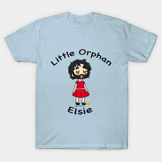 Мужская футболка маленькая сирота Элси Футболка женская футболка|Мужские