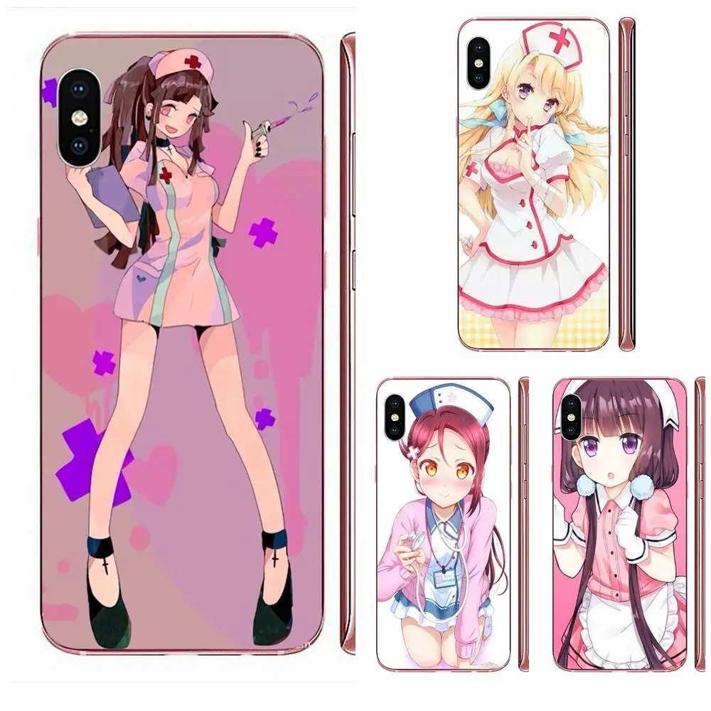 Мягкий чехол из ТПУ для мобильного телефона красивая аниме-няня сексуальная