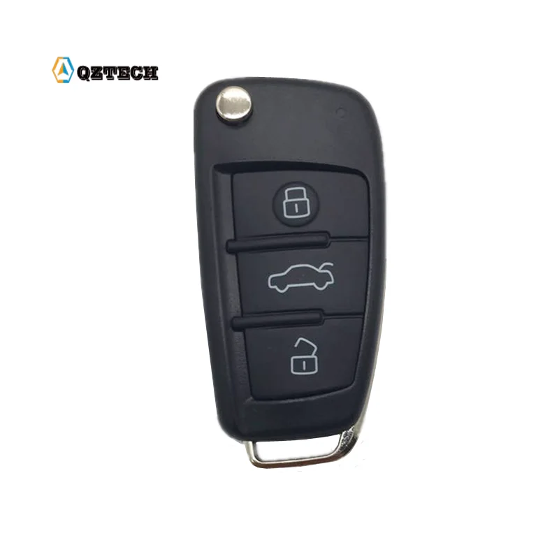 

QZTECH Audi 3 key A6 folding shell Audi A4L A6L Q7 key shell remote control folding refit replacement shell