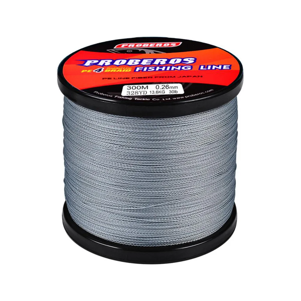 

PROBEROS 300 M Fishing Line PE Braid 4 Stands Multi-filament Fishing Line Angling Accessories Fishing Rope Cord 6LB to 100LB