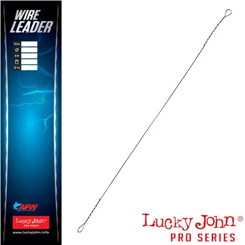 Поводки струна Lucky John диам.0.11мм/12кг/20см 8шт. | Спорт и развлечения