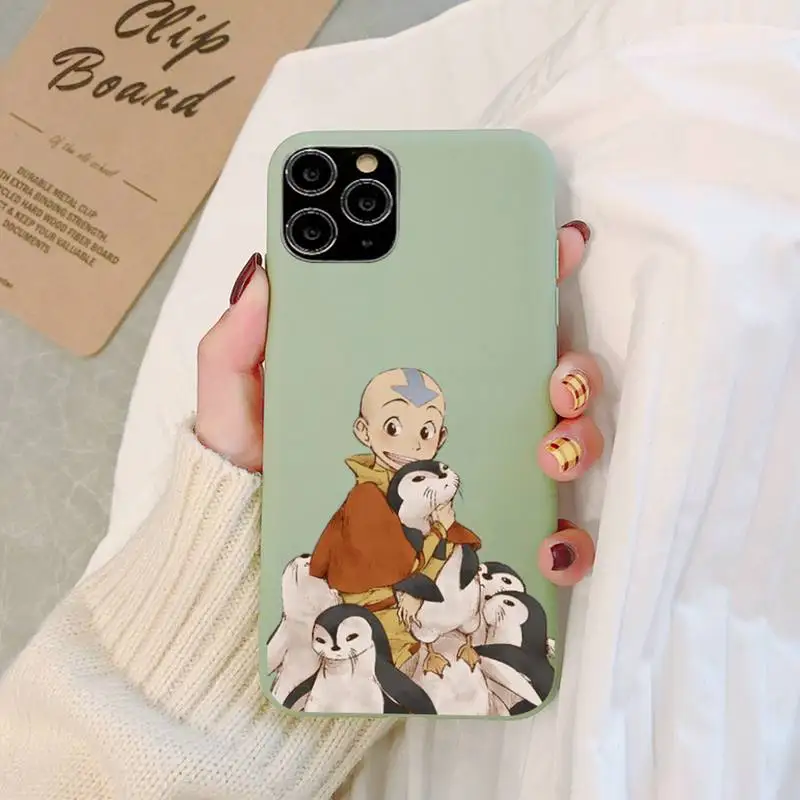 

Yinuoda Anime avatar the last airbender Phone Case Soft Solid Color for iPhone 11 12 13 mini pro XS MAX 8 7 6 6S Plus X XR