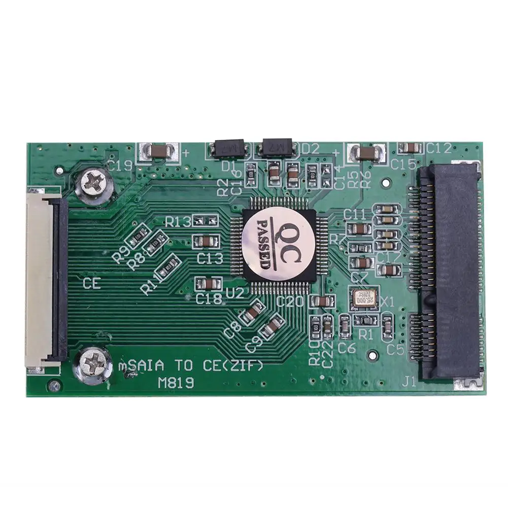 

1pc Mini PCI-E SATA mSATA SSD to 40pin 1.8 Inch ZIF CE SSD Converter Card For IPOD IPAD Toshiba Hitachi ZIF CE HDD Hard disk