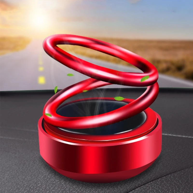 

Car Rotating Perfume Suspension Essential Oil Diffuser Air Freshener Replaceable Incense Tablet for Vehicle Decoration