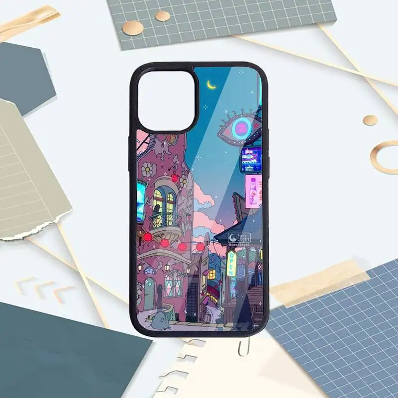 

Wave Art design pattern Phone Case PC for iPhone 11 12 pro XS MAX 8 7 6 6S Plus X 5S SE 2020 XR Luxury brand shell funda