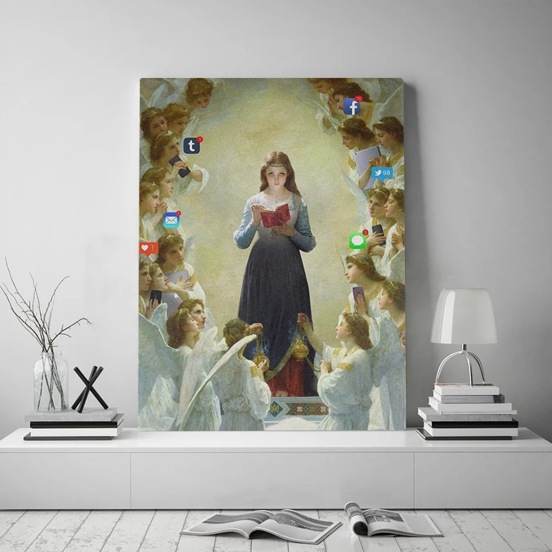 Художественный постер на холсте с современной культурой классический