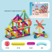 educational magnetic building sticks set 3d magnet diy big size geometry stacker classic construction toy for kids