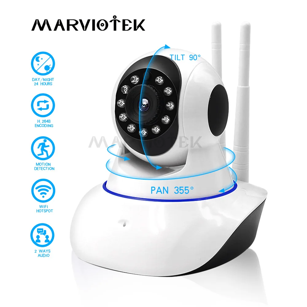 

IP-камера для системы видеонаблюдения, 960P, Wi-Fi, поворот на 360 градусов, ночное видение, 720P