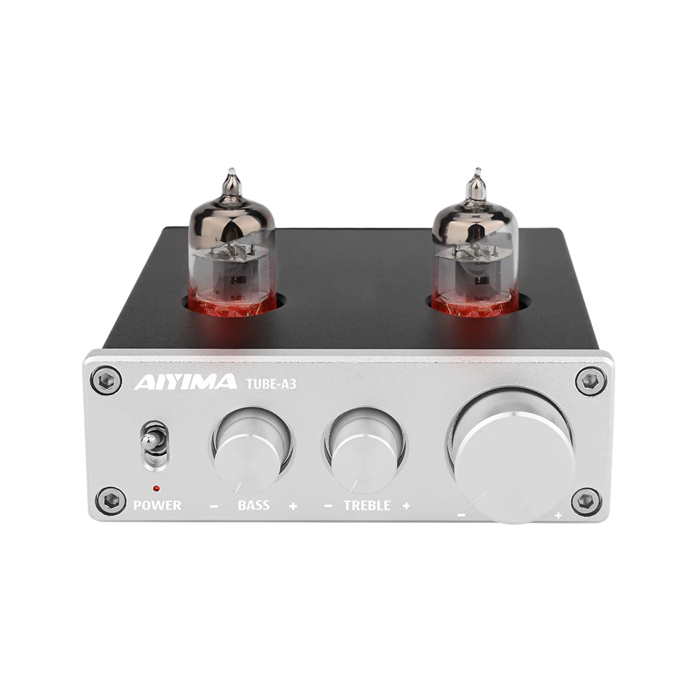 AIYIMA 6J1 ламповый усилитель желчный предусилитель HIFI предусилитель ВЧ регулировка басов аудио предусилитель DC12V для усилителя динамика