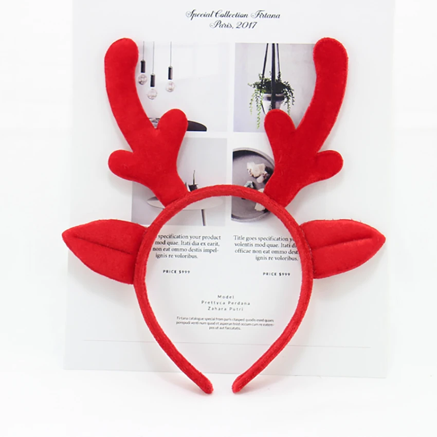 Ободок для волос в виде оленя 1 шт.|Рождественские повязки| |