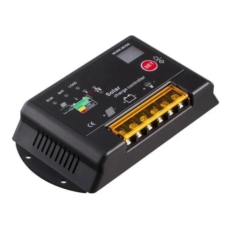 Панель солнечной батареи зарядное устройство Регулятор зарядки 10A 12V/24V|Солнечная
