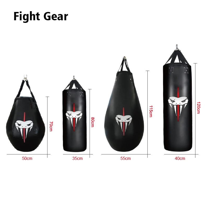 

Боксерская груша из полиуретана, 60/80/120 см, пустая груша для кикбоксинга, снаряжение для фитнеса, занятий спортом в помещении, Муай Тай, ММА, б...