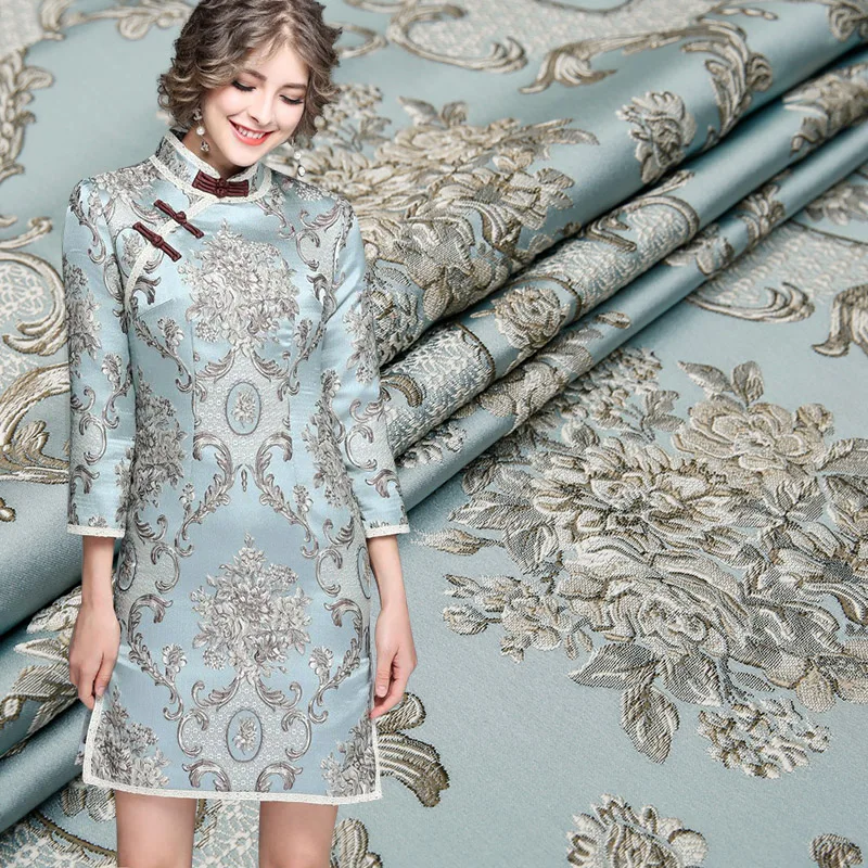 

Dress fabric jacquard fabris sewing material for dress flower fabrics DIY