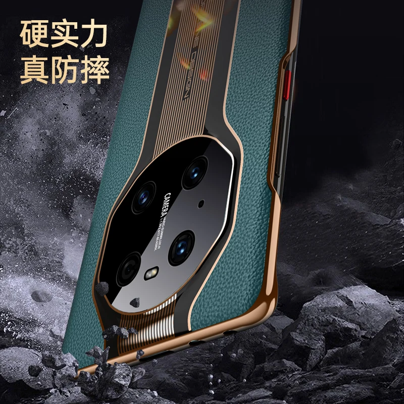 genuine leather phone case for huawei mate 40 rs porsche design full protection back cover for huawei mate40 30 pro lychee free global shipping
