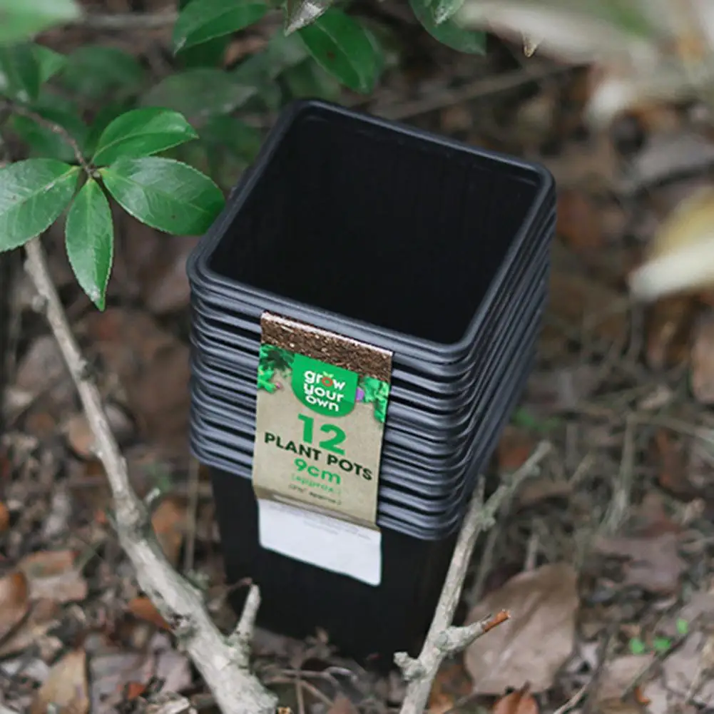 Коробка для выращивания черные легко собираемые пластиковые небольшие горшки