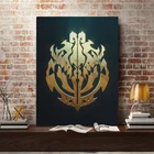 Overlord, логотип Аниме Манга, Постер, холст, художественное украшение на стену, принты для гостиной, домашнее искусство