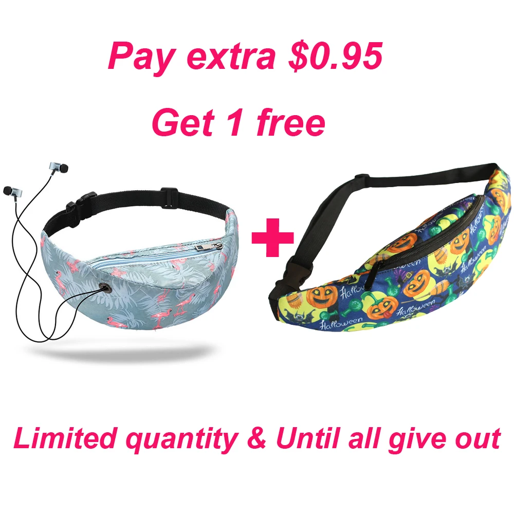 Shop discount 8 Модная женская поясная сумка, поясная сумка с 3D красочным банановым принтом, винтажная поясная сумка для путешествий, сумка для мобильного телефона, пояс для денег, нагрудные сумки - Цвет: Shop discount 8