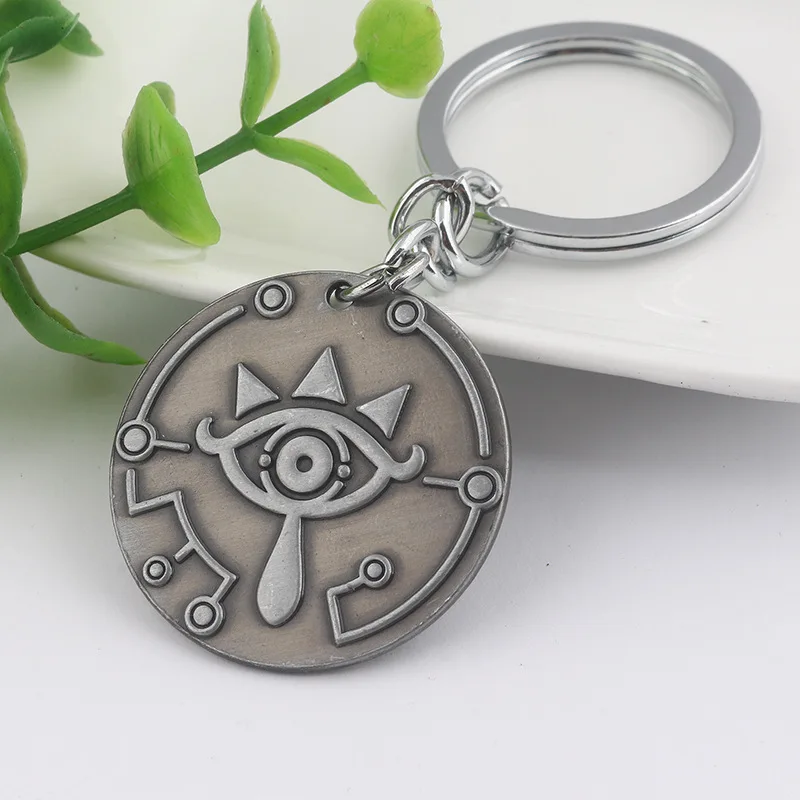 Game The Legend of Zelda Breath Wild Necklace Cosplay Prop Accessories Metal Keychain Pendant Jewelry Key Ring | Тематическая