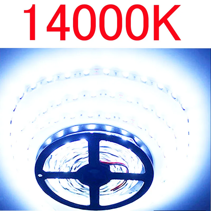 Водонепроницаемая S 2835 smd rgb Светодиодная лента 12 в 10 м 5 м 3 м 2 м теплая белая лента adpter Адресуемая Светодиодная лента световой замены 5050 5630 120 - Испускаемый цвет: 14000k Super White