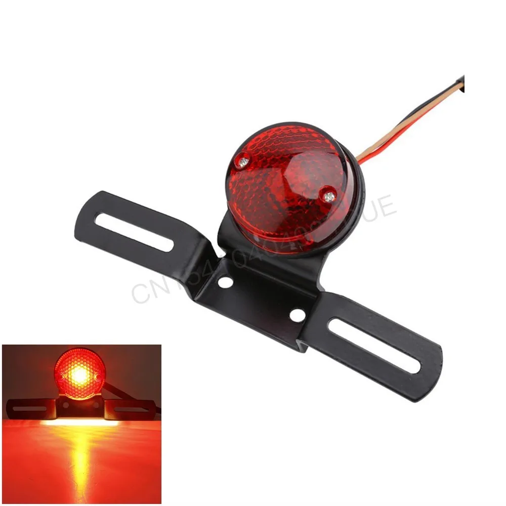 

Задний тормозной сигнал Harley, модифицированный металлический задний фонарь для мотоцикла, тормозной сигнал, номерной знак