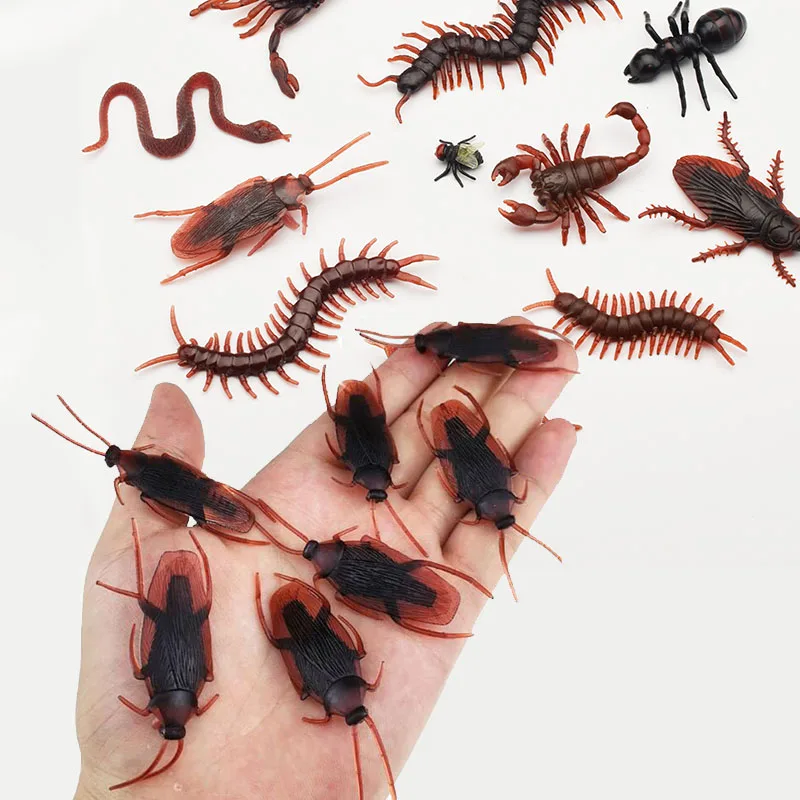 

10Piece Fake Cockroach Weird Stuff Cool Gadgets For Kids Adult Prank Practical Jokes Something Interesting Boys Toys