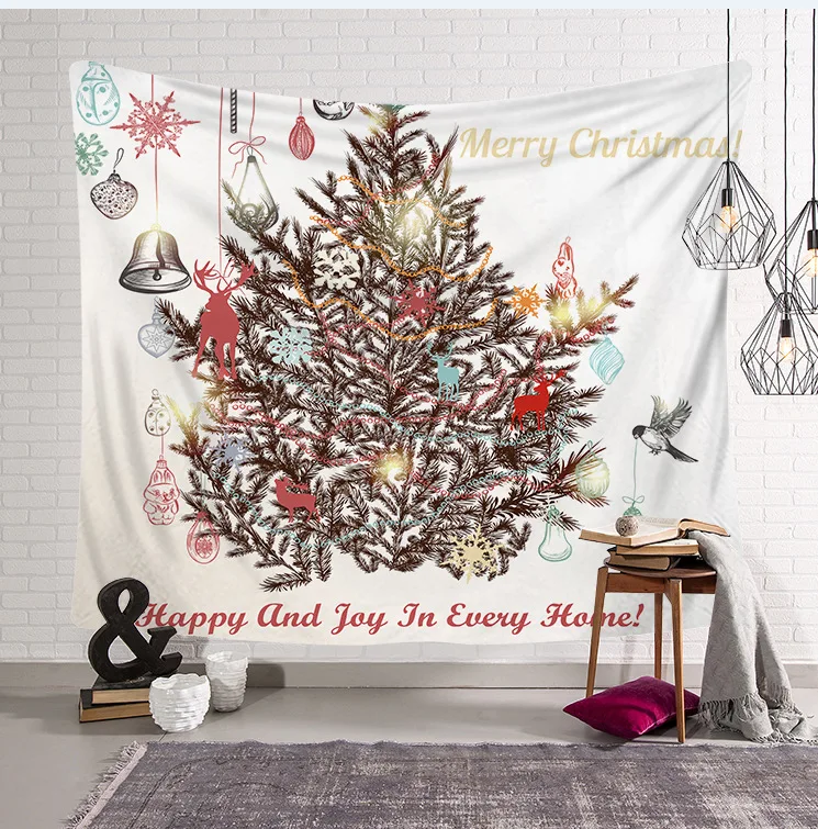 

Christmas Home Decor Santa Claus Art Home Wall Hanging Tapestry Wall Ornamentation Christmas Wall Decor Tablecloth 30 Colors
