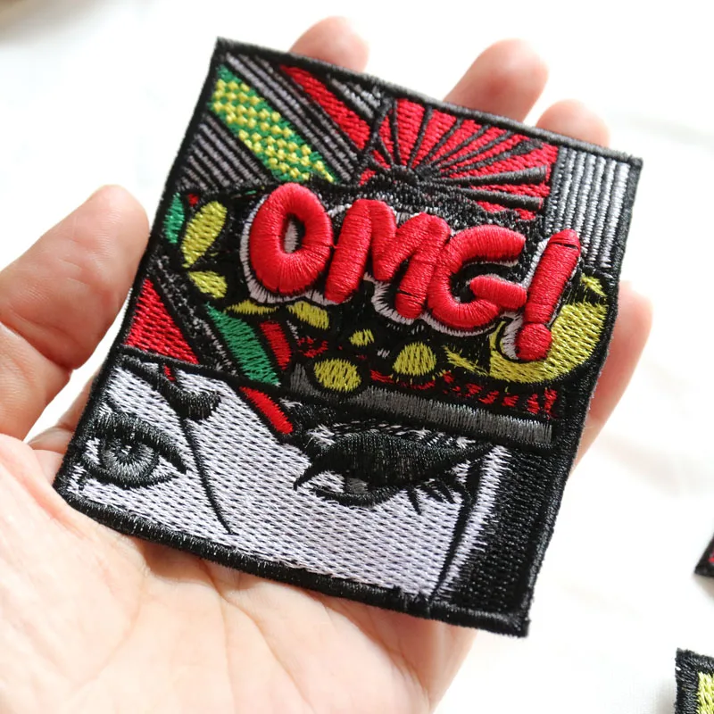 DIY сексуальный рот средства ухода за губами Вышивка Патчи для одежды джинсовые