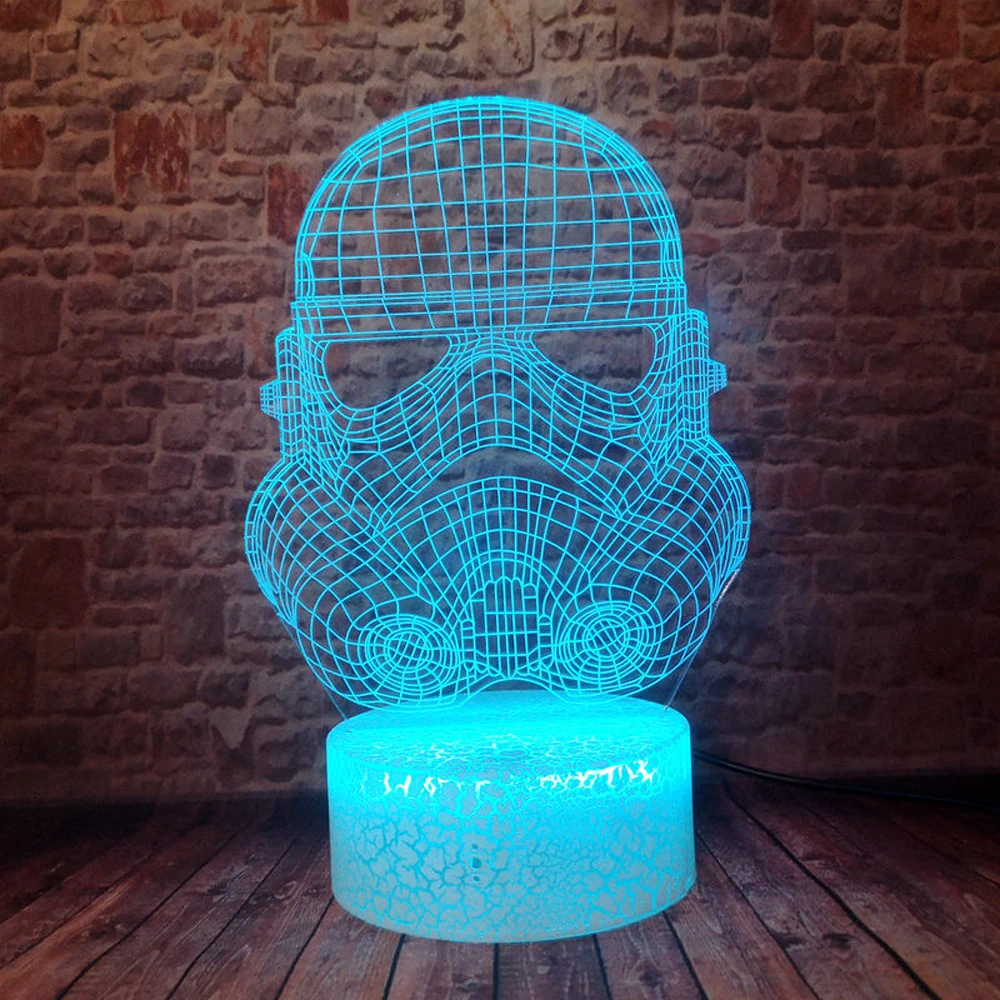 Звездные войны развязанная фигурка 3D Taibu Bai Bing Белый воин клон солдат умная