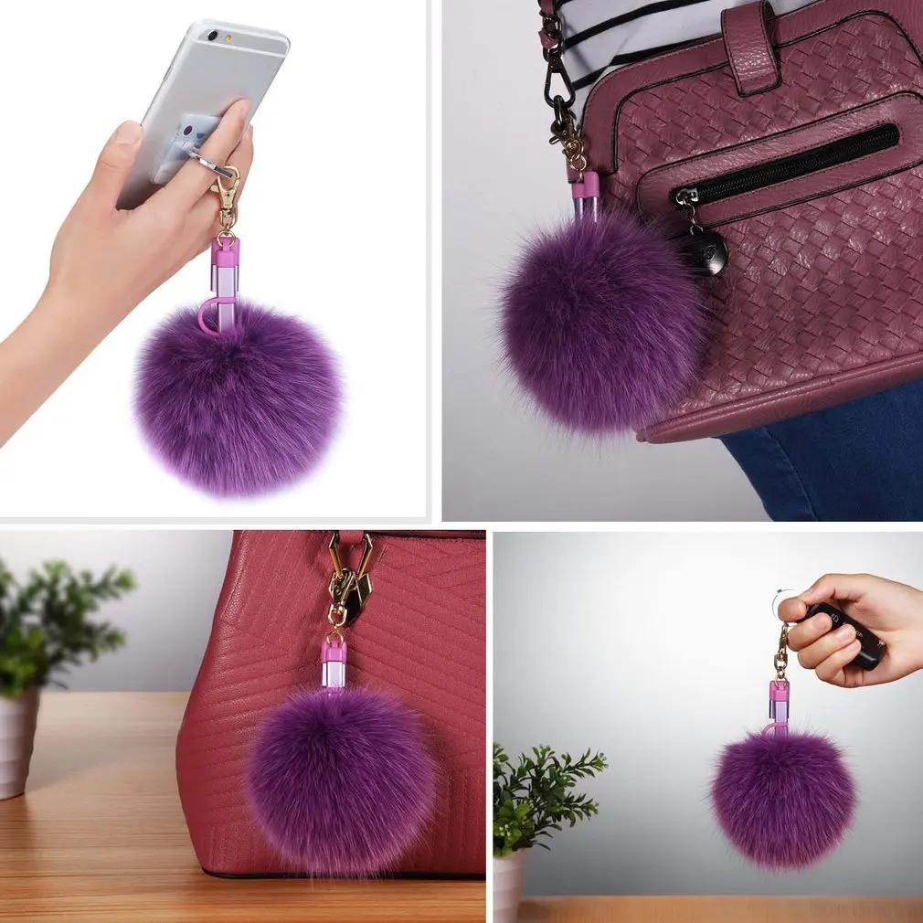 Мини Портативный Micro USB адаптер зарядки данных милый брелок для ключей шар IOS/Android