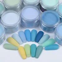 15g acrylic powder blue yellow crystal nail art glitter extended carving pigment bulk fine dust nail supplies for professionals