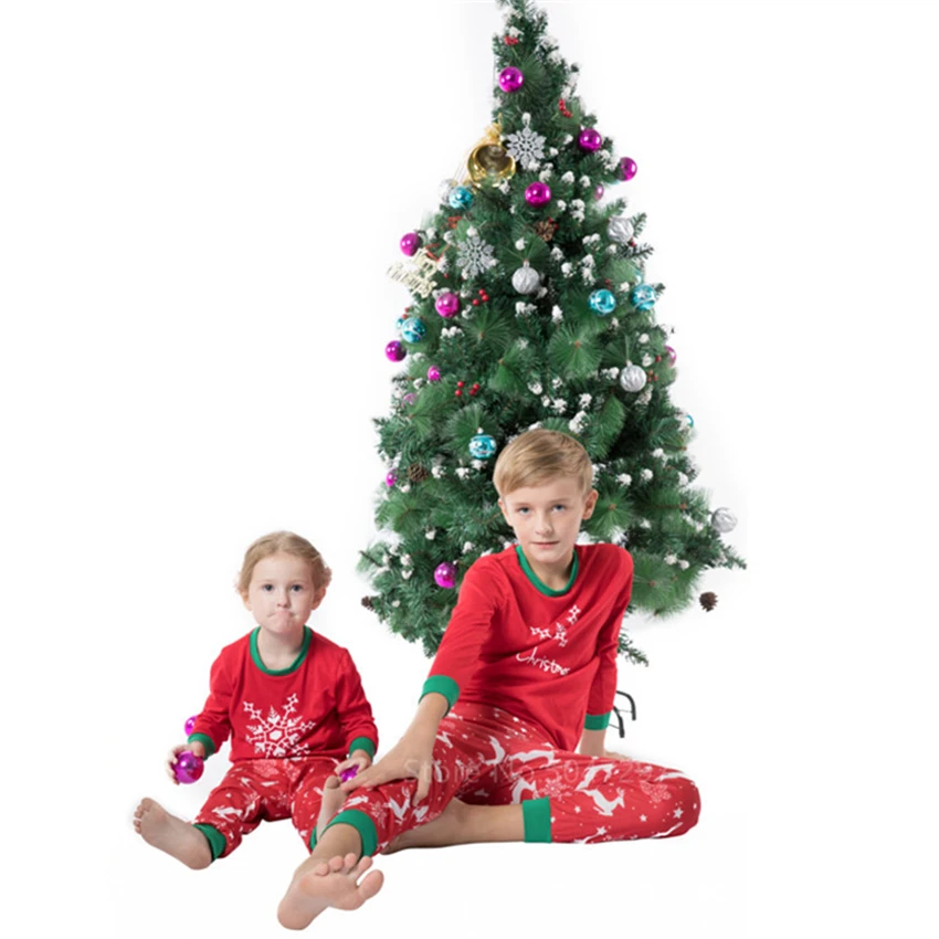 Снежинка 2021 Лидер продаж семейная Одежда для взрослых и детей Рождественская