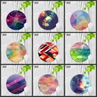 Круглый игровой коврик для мыши XGZ с акварельным рисунком, 200x200 мм, 11 видов, компьютерный коврик для мыши, игровые коврики для офиса, планшетов