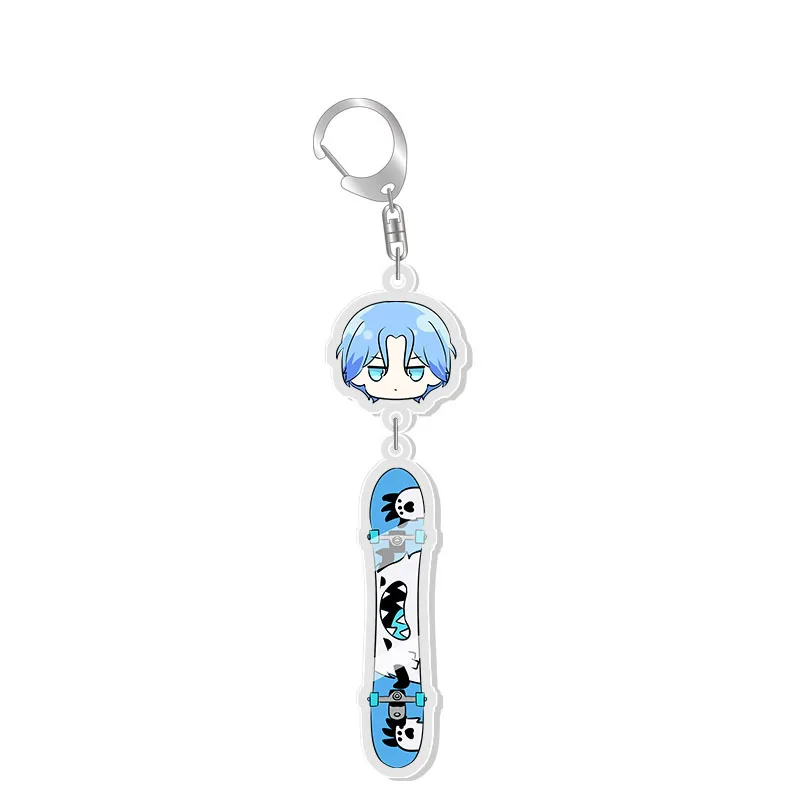 

Anime SK8 The Infinity MIYA Keychains Accessories Cosplay Cartoon Props Langa Hasegawa Badge Key Chain For Car